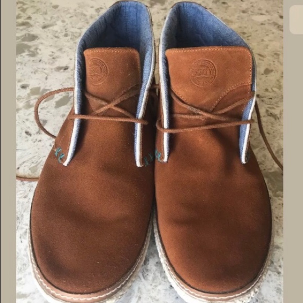 TED BAKER Saddle SUEDE Abdon Desert Boots 12 Shoes - Picture 3 of 7